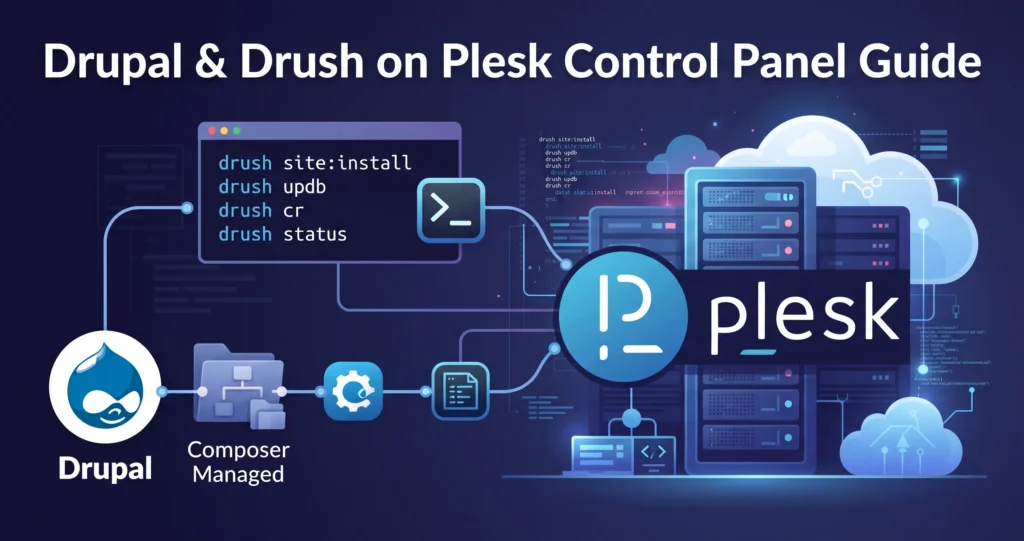 คู่มือติดตั้ง Drupal และ Drush บน Plesk Control Panel ฉบับสมบูรณ์ (2026)